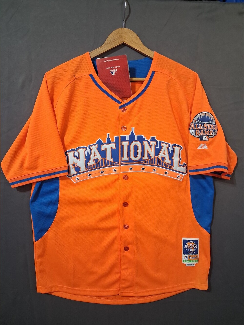 NWT Majestic Orange 'National' All-Star Game Baseball Jersey MOLINA #4